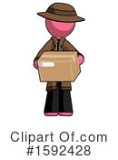 Pink Design Mascot Clipart #1592428 by Leo Blanchette