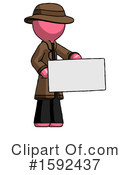 Pink Design Mascot Clipart #1592437 by Leo Blanchette