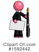 Pink Design Mascot Clipart #1592442 by Leo Blanchette