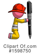 Pink Design Mascot Clipart #1598750 by Leo Blanchette