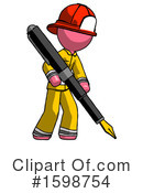 Pink Design Mascot Clipart #1598754 by Leo Blanchette