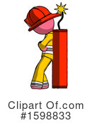 Pink Design Mascot Clipart #1598833 by Leo Blanchette