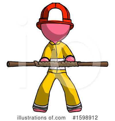 Royalty-Free (RF) Pink Design Mascot Clipart Illustration by Leo Blanchette - Stock Sample #1598912