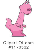 Pink Dinosaur Clipart #1170532 by Cory Thoman