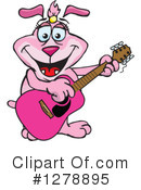 Pink Dog Clipart #1278895 by Dennis Holmes Designs