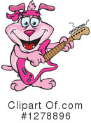 Pink Dog Clipart #1278896 by Dennis Holmes Designs