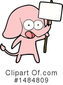 Pink Elephant Clipart #1484809 by lineartestpilot