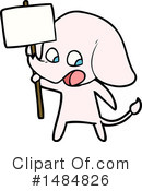Pink Elephant Clipart #1484826 by lineartestpilot