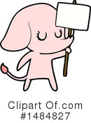 Pink Elephant Clipart #1484827 by lineartestpilot