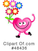Pink Heart Character Clipart #48436 by Prawny