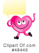 Pink Heart Character Clipart #48449 by Prawny