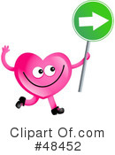 Pink Heart Character Clipart #48452 by Prawny