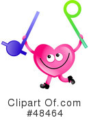 Pink Heart Character Clipart #48464 by Prawny
