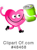 Pink Heart Character Clipart #48468 by Prawny