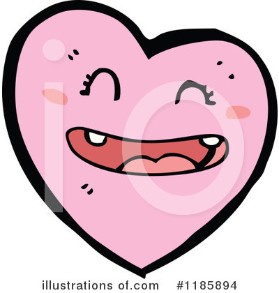 Royalty-Free (RF) Pink Heart Clipart Illustration by lineartestpilot - Stock Sample #1185894