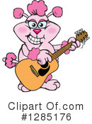 Pink Poodle Clipart #1285176 by Dennis Holmes Designs
