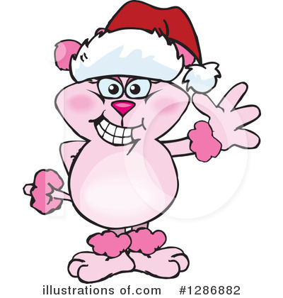 Royalty-Free (RF) Pink Poodle Clipart Illustration by Dennis Holmes Designs - Stock Sample #1286882