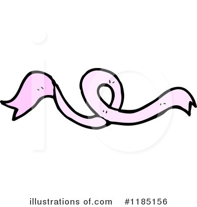 Royalty-Free (RF) Pink Ribbon Clipart Illustration by lineartestpilot - Stock Sample #1185156
