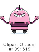Pink Robot Clipart #1091619 by Cory Thoman