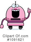 Pink Robot Clipart #1091621 by Cory Thoman