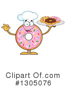 Pink Sprinkle Donut Clipart #1305076 by Hit Toon