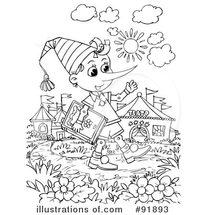Coloring Page Clipart #91893 by Alex Bannykh