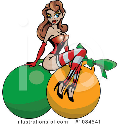 Royalty-Free (RF) Pinup Clipart Illustration by Dennis Holmes Designs - Stock Sample #1084541