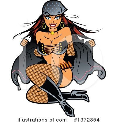 Royalty-Free (RF) Pinup Clipart Illustration by Clip Art Mascots - Stock Sample #1372854