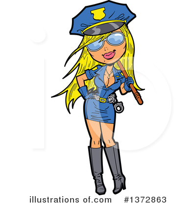 Royalty-Free (RF) Pinup Clipart Illustration by Clip Art Mascots - Stock Sample #1372863