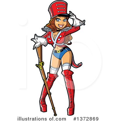 Royalty-Free (RF) Pinup Clipart Illustration by Clip Art Mascots - Stock Sample #1372869