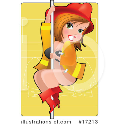 Royalty-Free (RF) Pinup Clipart Illustration by Maria Bell - Stock Sample #17213