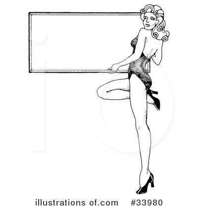 Royalty-Free (RF) Pinup Clipart Illustration by C Charley-Franzwa - Stock Sample #33980