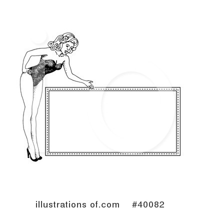 Royalty-Free (RF) Pinup Clipart Illustration by C Charley-Franzwa - Stock Sample #40082