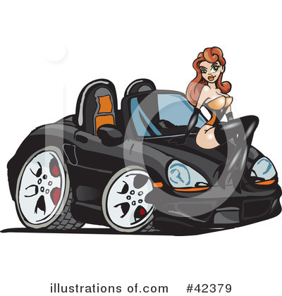 Royalty-Free (RF) Pinup Clipart Illustration by Dennis Holmes Designs - Stock Sample #42379
