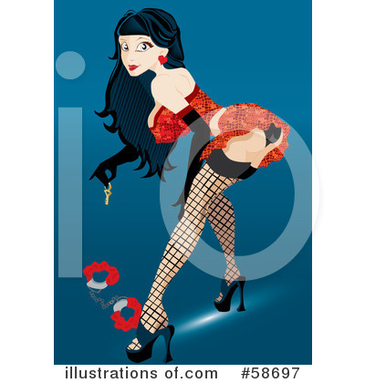 Royalty-Free (RF) Pinup Clipart Illustration by MilsiArt - Stock Sample #58697