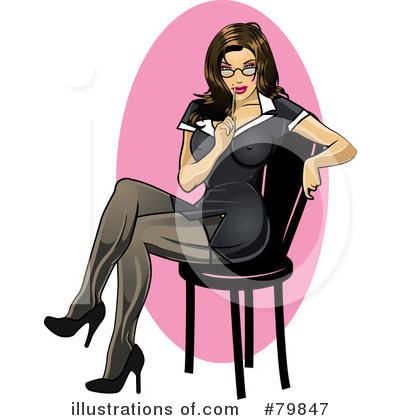 Royalty-Free (RF) Pinup Clipart Illustration by r formidable - Stock Sample #79847