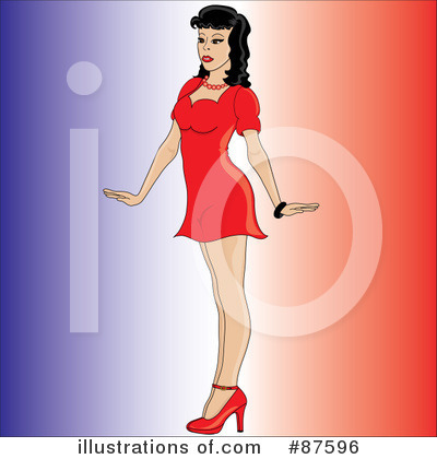 Royalty-Free (RF) Pinup Clipart Illustration by Pams Clipart - Stock Sample #87596