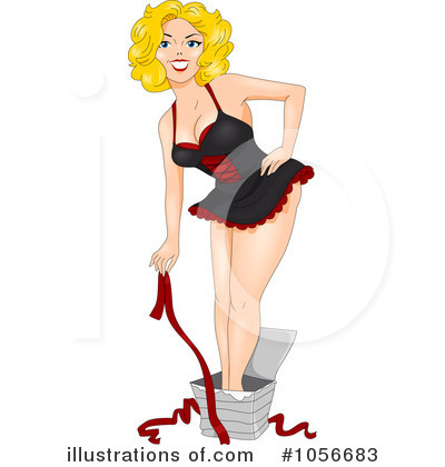 Royalty-Free (RF) Pinup Woman Clipart Illustration by BNP Design Studio - Stock Sample #1056683