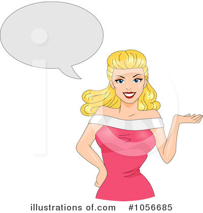 Royalty-Free (RF) Pinup Woman Clipart Illustration by BNP Design Studio - Stock Sample #1056685