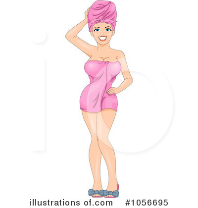 Royalty-Free (RF) Pinup Woman Clipart Illustration by BNP Design Studio - Stock Sample #1056695