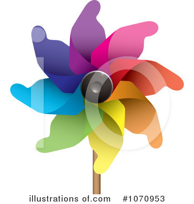 Royalty-Free (RF) Pinwheel Clipart Illustration by michaeltravers - Stock Sample #1070953