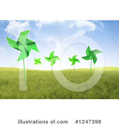 Royalty-Free (RF) Pinwheel Clipart Illustration by Mopic - Stock Sample #1247398