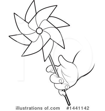 Royalty-Free (RF) Pinwheel Clipart Illustration by Lal Perera - Stock Sample #1441142