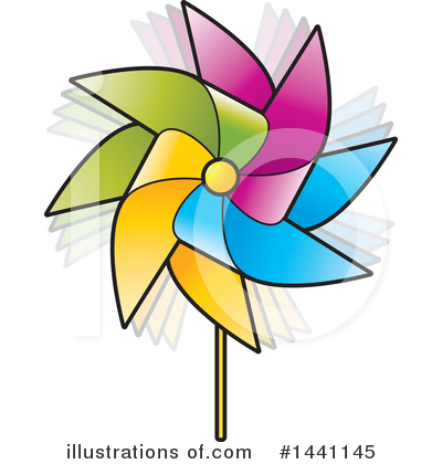 Royalty-Free (RF) Pinwheel Clipart Illustration by Lal Perera - Stock Sample #1441145