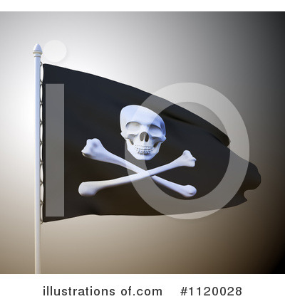 Royalty-Free (RF) Piracy Clipart Illustration by Mopic - Stock Sample #1120028