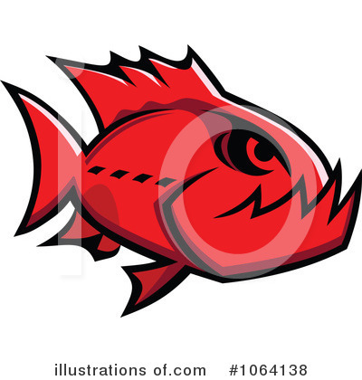 Royalty-Free (RF) Piranha Clipart Illustration by Vector Tradition SM - Stock Sample #1064138