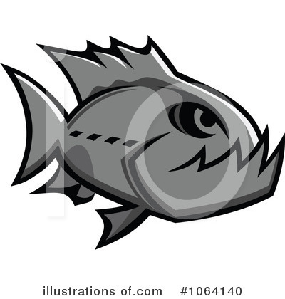 Royalty-Free (RF) Piranha Clipart Illustration by Vector Tradition SM - Stock Sample #1064140