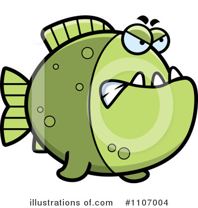 Royalty-Free (RF) Piranha Clipart Illustration by Cory Thoman - Stock Sample #1107004