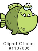 Piranha Clipart #1107006 by Cory Thoman