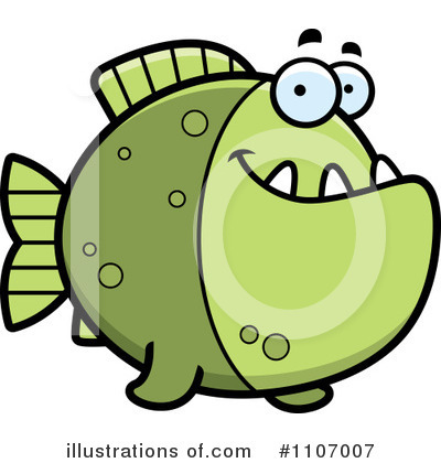 Piranha Clipart #1107007 by Cory Thoman